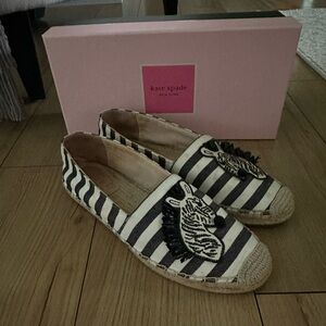 Kate Spade zebra espadrilles
